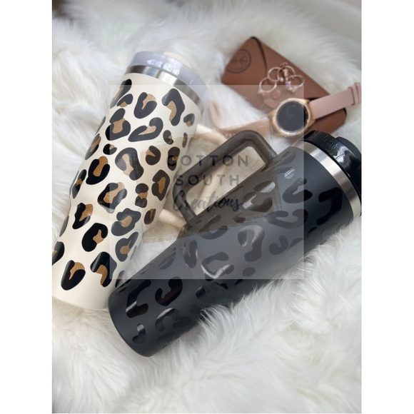 40oz Tumbler Leopard Print-Ships Today - Picture 3 of 3